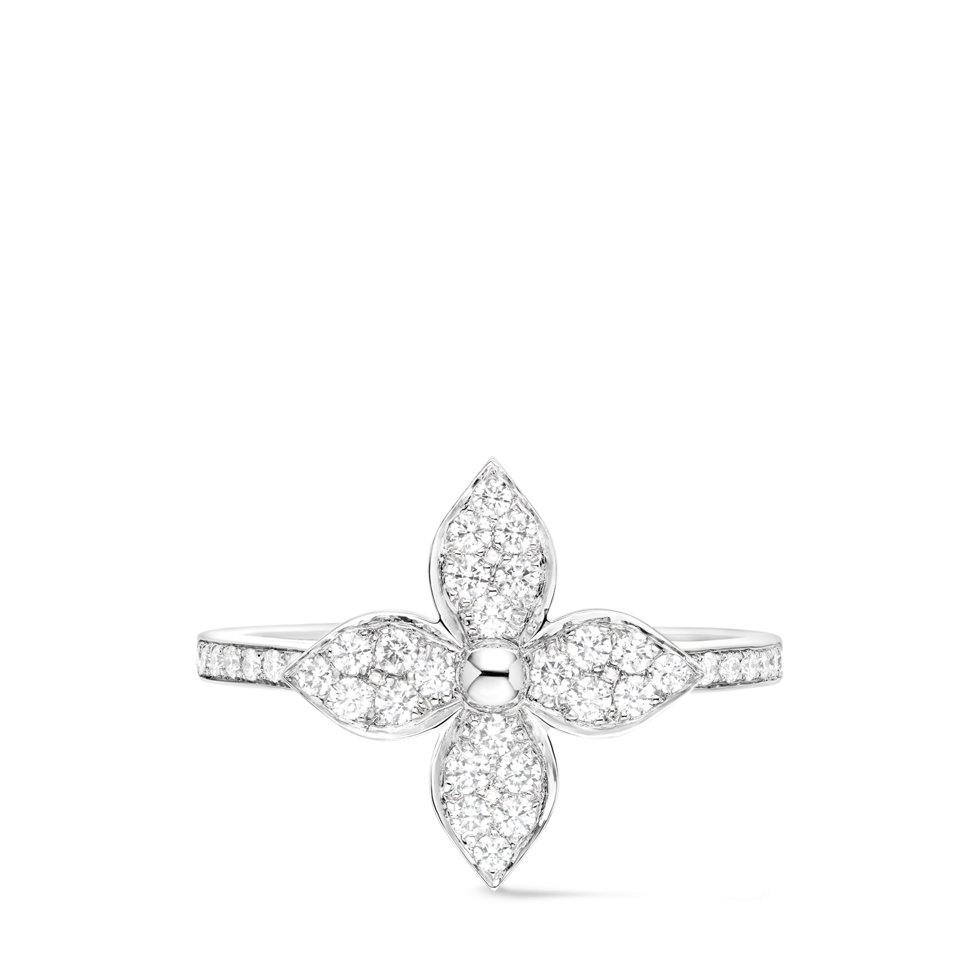 Idylle Blossom Ring, White Gold And Diamonds - Categories | LOUIS